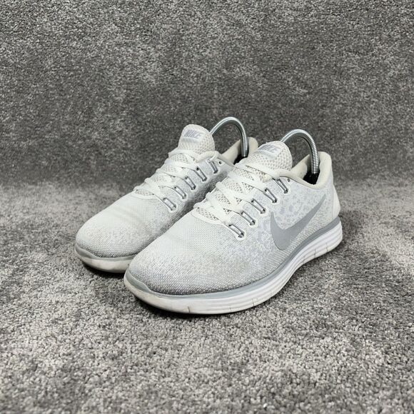 Nike Free RN Distance 827116-100 Women’s Size 8.5 Gray Running Shoes Used - Picture 6 of 13